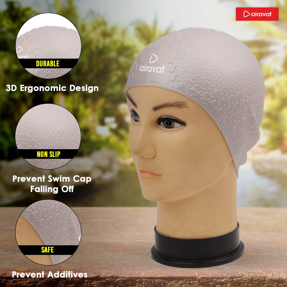 Airavat Bubble Swimming Cap - Adult (Universal size)