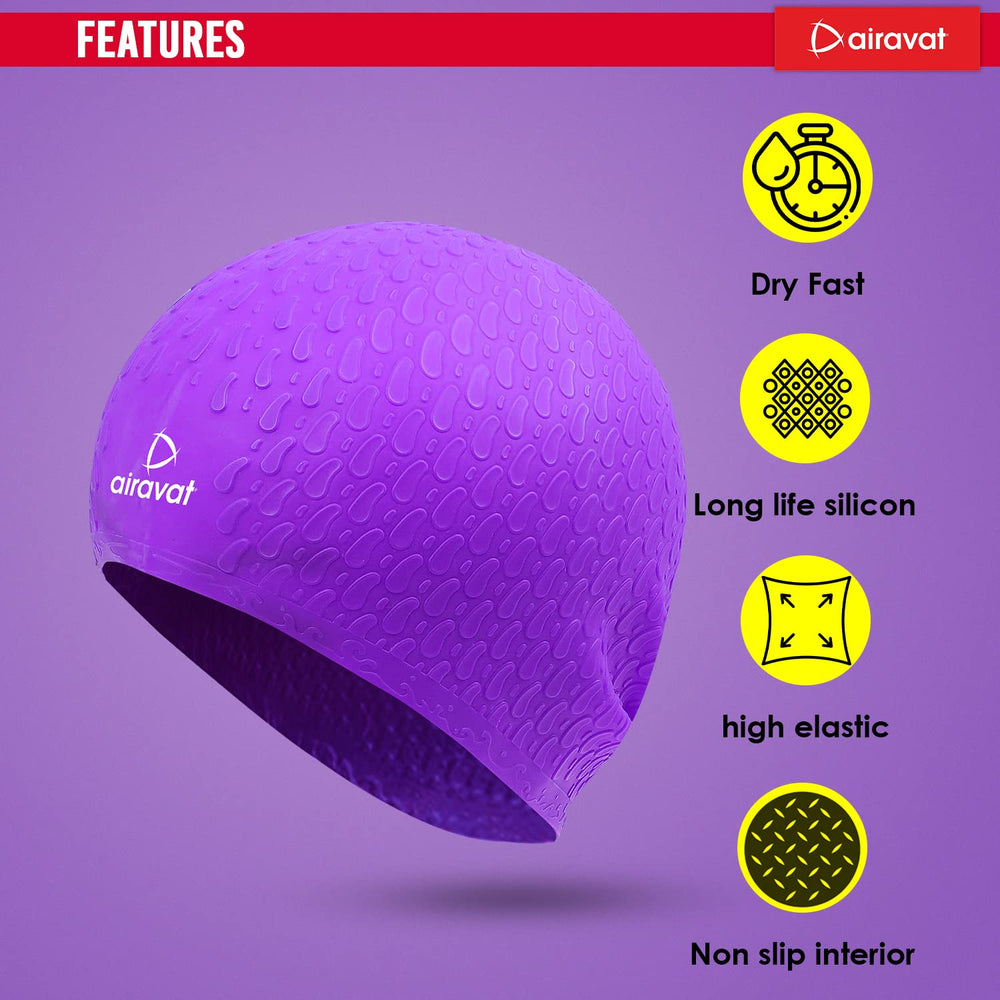 Airavat Bubble Swimming Cap - Adult (Universal size)
