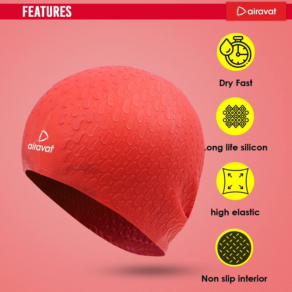 Airavat Bubble Swimming Cap - Adult (Universal size) - Best Price online Prokicksports.com