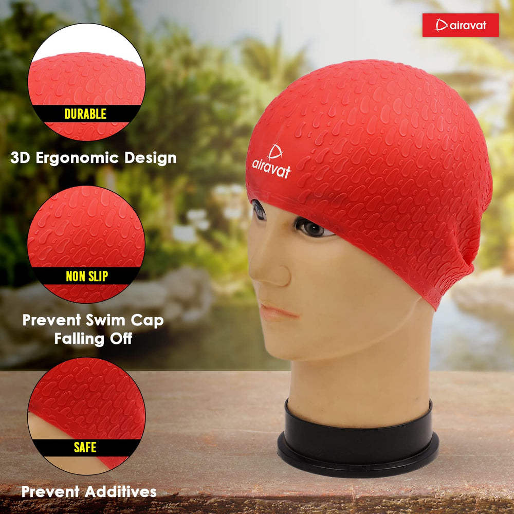 Airavat Bubble Swimming Cap - Adult (Universal size) - Best Price online Prokicksports.com