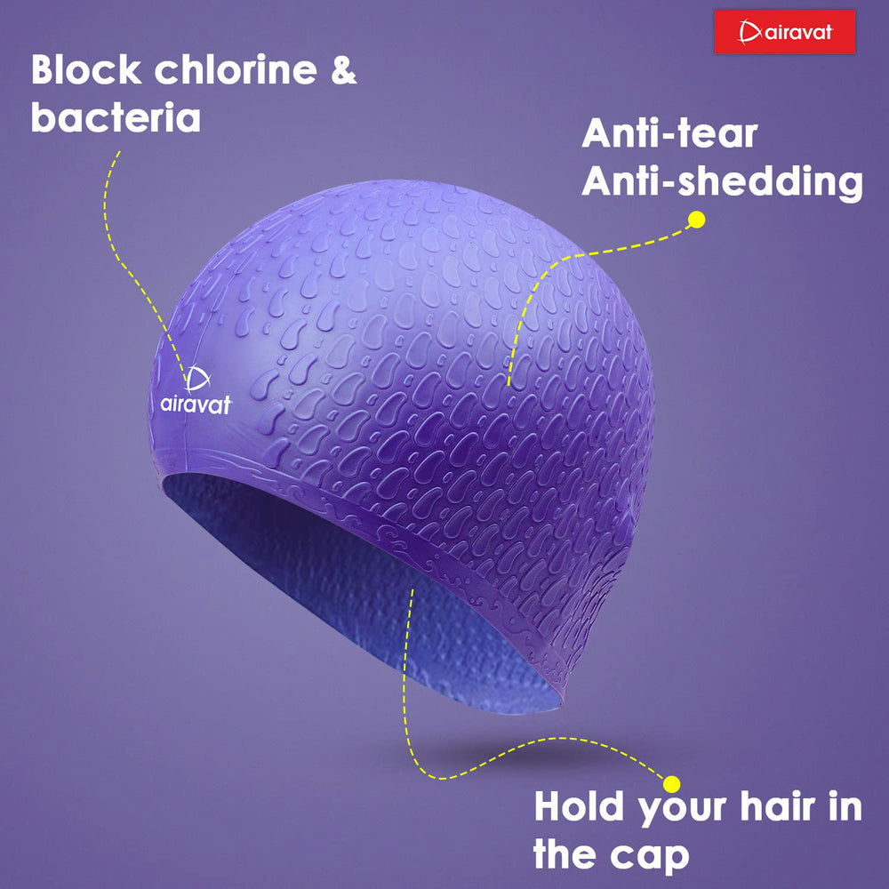 Airavat Bubble Swimming Cap - Adult (Universal size) - Best Price online Prokicksports.com
