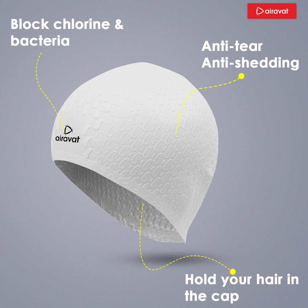 Airavat Bubble Swimming Cap - Adult (Universal size)
