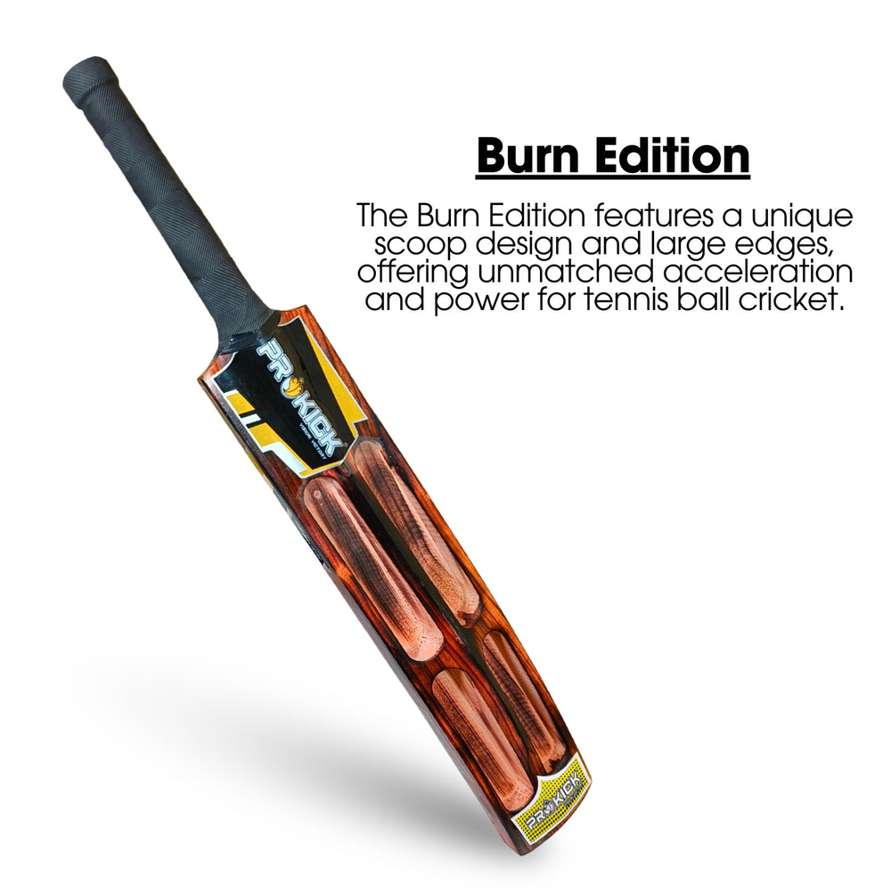 Prokick Burst Burn Kashmir Willow Scoop Cricket Tennis Ball Bat - Best Price online Prokicksports.com