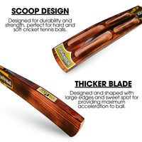 Prokick Burst Burn Kashmir Willow Scoop Cricket Tennis Ball Bat - Best Price online Prokicksports.com