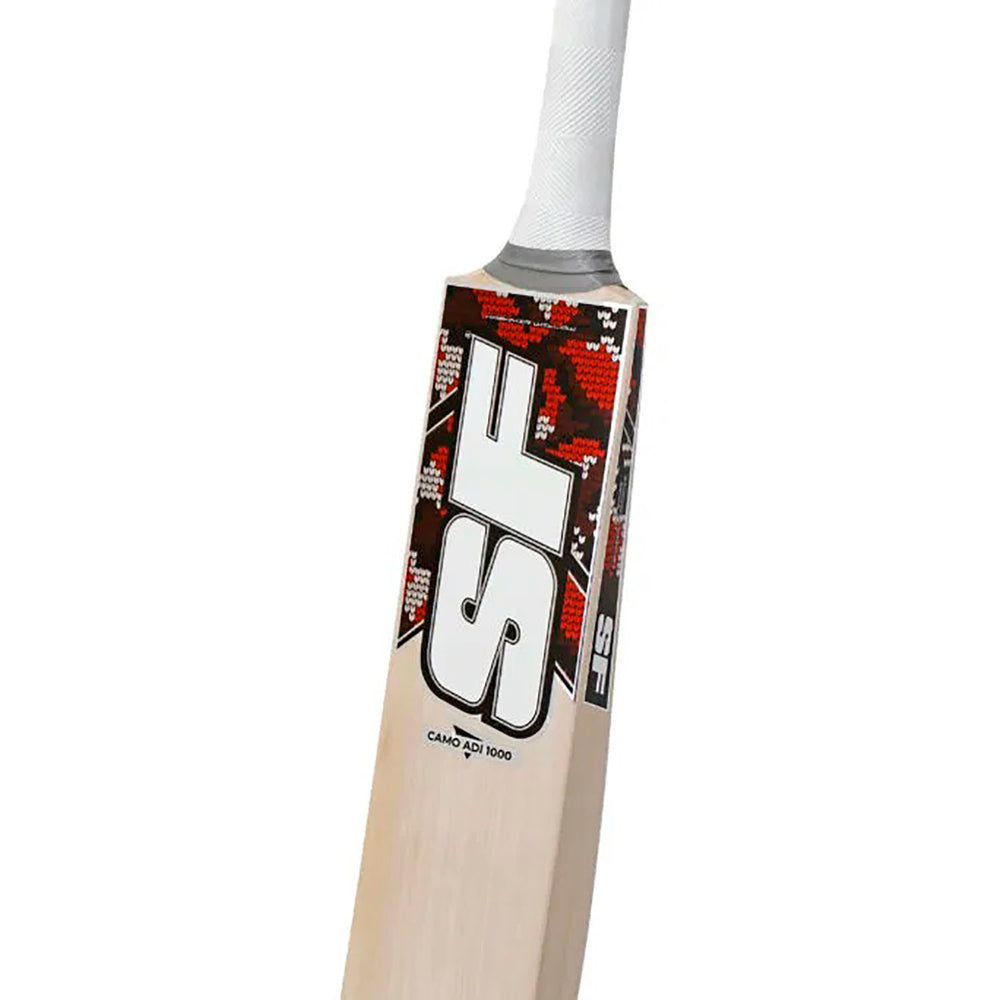 SF CAMO ADI-1000 Kashmir Willow Cricket Bat – Stylish Thick Edge Power Bat for Beginners and Club-Level Cricketers - Best Price online Prokicksports.com