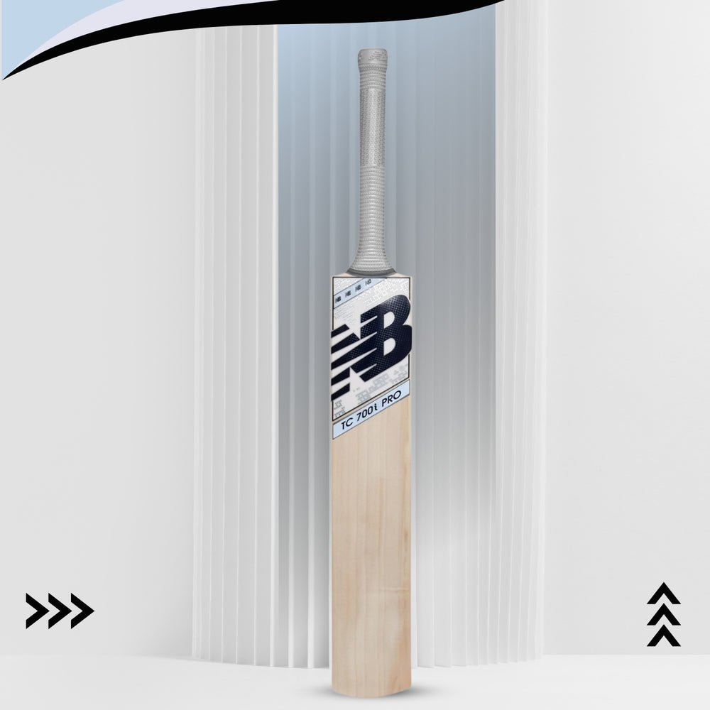 New Balance TC 700i PRO English Willow Cricket Bat – Premium Lightweight Bat with Mid Sweet Spot for Club, League & Leather Ball Cricket Matches