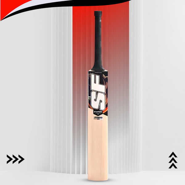 SF Jumbo 500 Kashmir Willow Cricket Bat – Lightweight Power Bat with Thick Edges for Beginners and Club Players