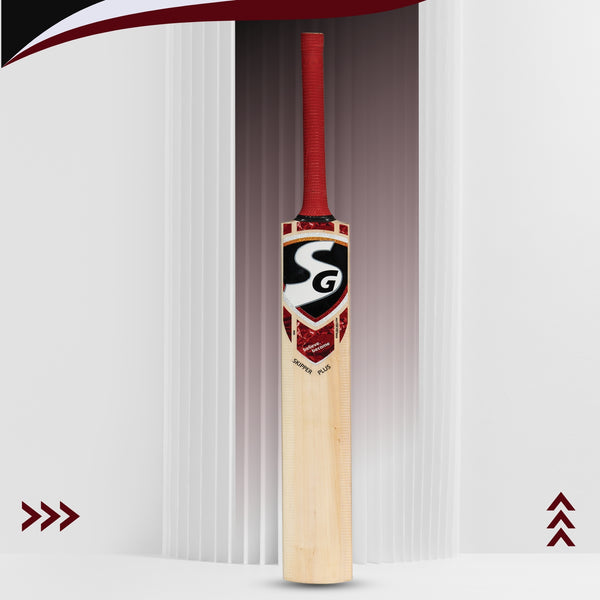SG Skipper Plus Kashmir Willow Cricket Bat – Durable Lightweight Cricket Bat for Beginners and Club Matches, Ideal for Leather Ball Practice and Play