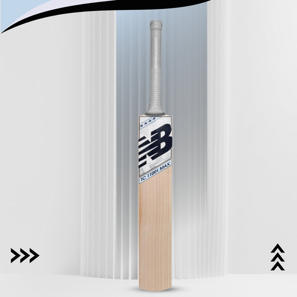 New Balance TC 1100i Max English Willow Cricket Bat – Premium Grade Lightweight Bat for Professional Leather Ball Cricket and Match Performance