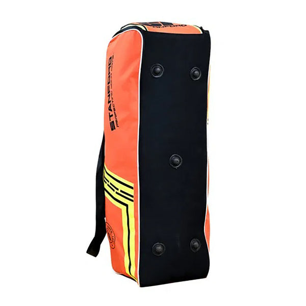 SF Classic Cricket Kit Bag – Durable Lightweight Duffle Bag with Bat Sleeve & Multi-Pocket Design for Players, Orange