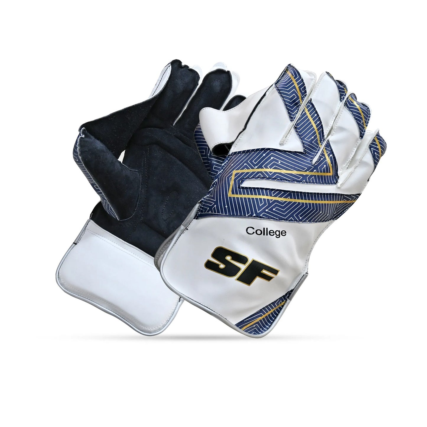 SF College Wicket Keeping Gloves – Boys | Durable & Comfortable Youth Cricket Gloves for Beginners - Best Price online Prokicksports.com