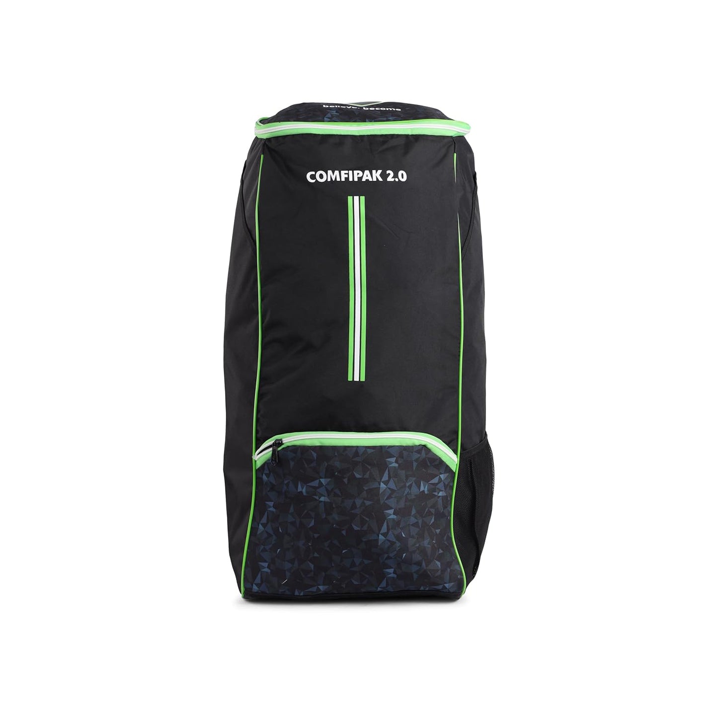SG ComfiPak 2.0 Duffle Cricket Kitbag – Lightweight and Spacious Cricket Backpack with Bat Sleeve, Side Pockets, and Comfortable Shoulder Straps - Best Price online Prokicksports.com