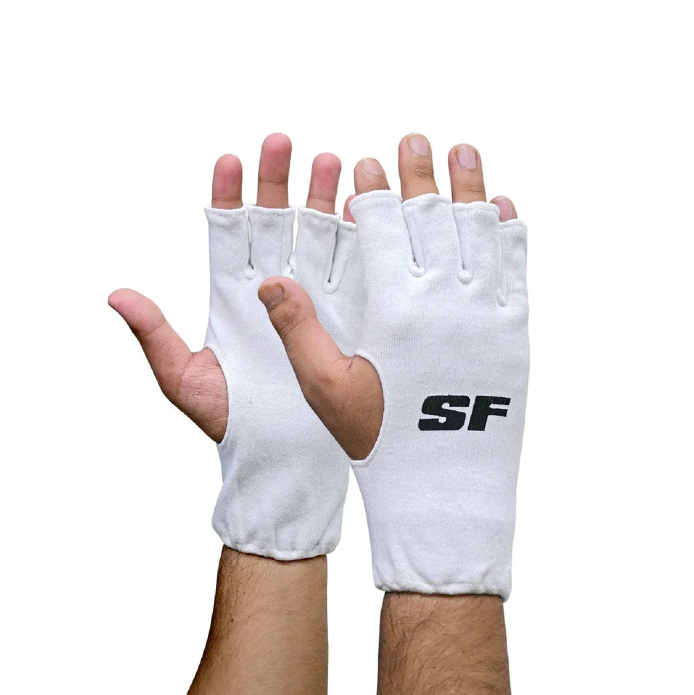 SF Cotton Fingerless Batting Inner Gloves – Men, Youth, Boys | Sweat-Absorbing & Comfortable Inner Gloves for Cricket Batting