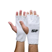SF Cotton Fingerless Batting Inner Gloves – Men, Youth, Boys | Sweat-Absorbing & Comfortable Inner Gloves for Cricket Batting - Best Price online Prokicksports.com