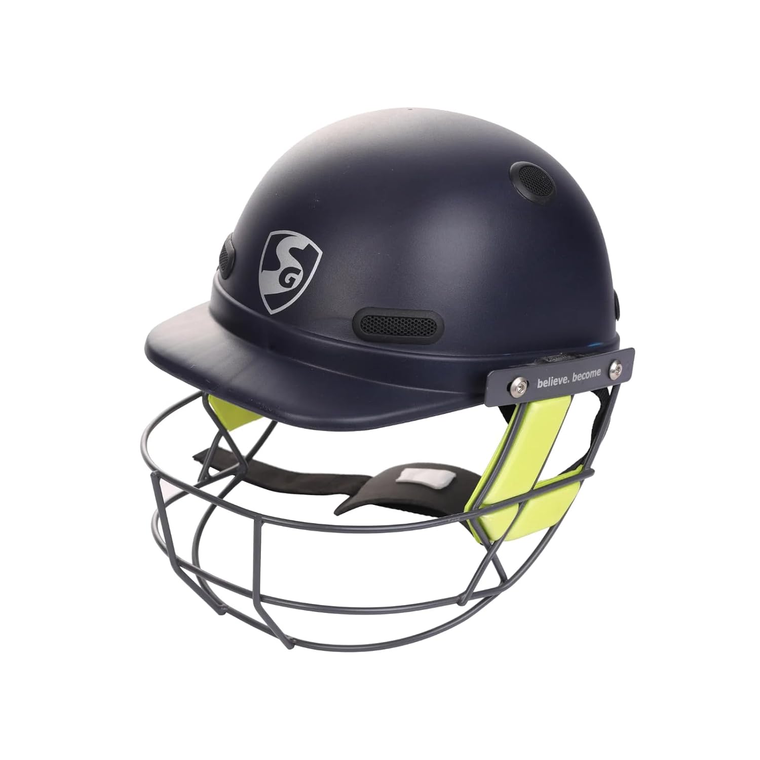 SG Carbofab Cricket Helmet – Lightweight Carbon Shell Batting Helmet with Steel Grill and Cushioned Fit for Safety and Comfort on the Field - Best Price online Prokicksports.com