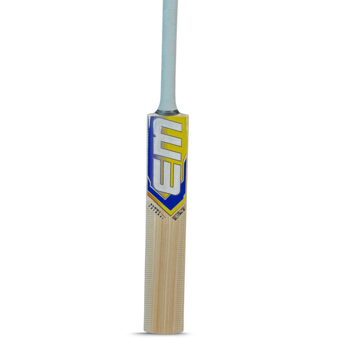 EM Namma Chennai Kashmir Willow Cricket Bat - Short Handle | Leather Ball Cricket Bat for Adults - Best Price online Prokicksports.com