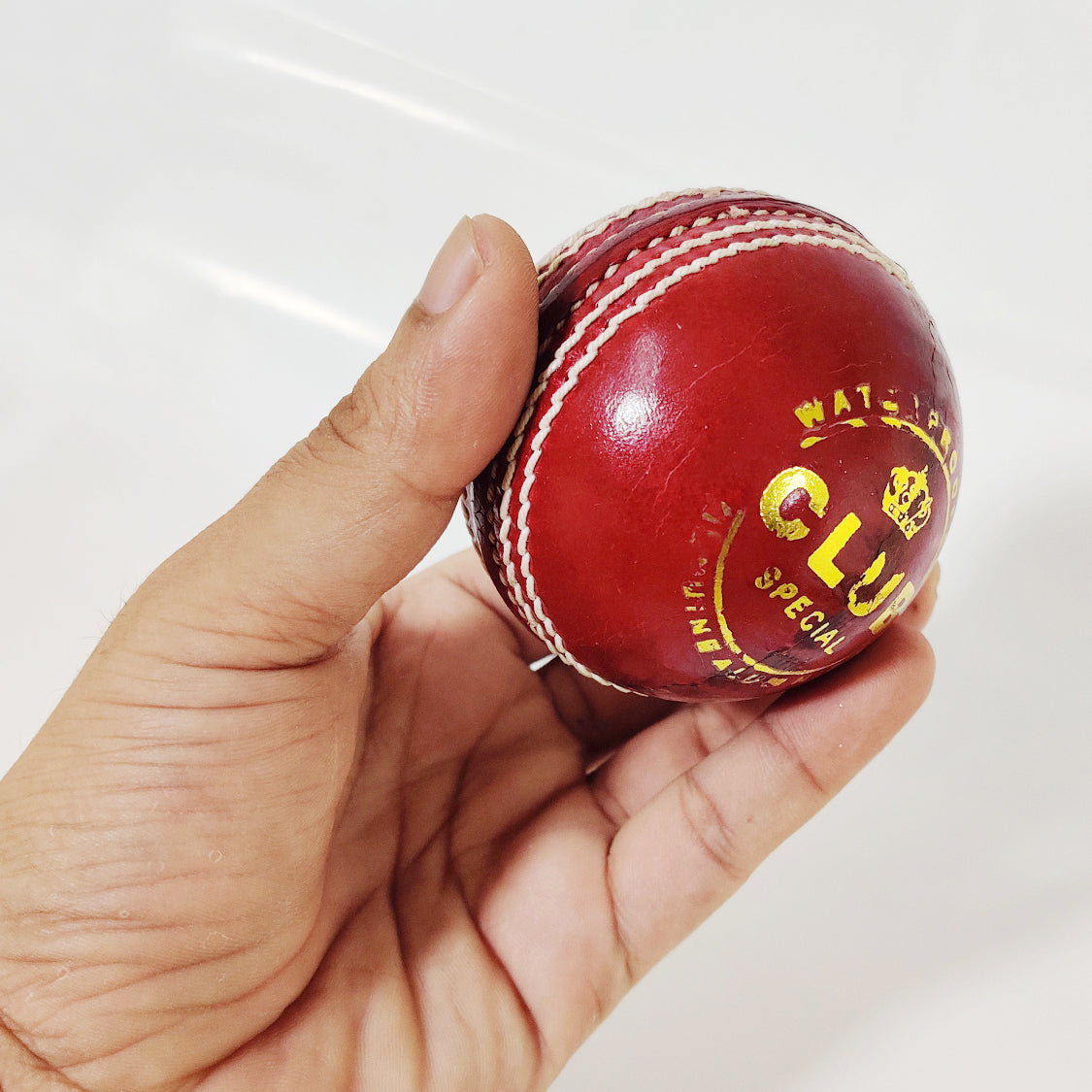 Prokick Club Four Piece Leather Cricket Ball, 1Pc (Red) - Best Price online Prokicksports.com