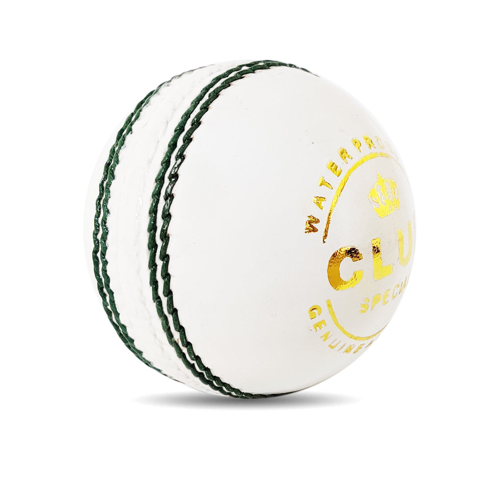 Prokick Club Four Piece Leather Cricket Ball, 1Pc (White) - Best Price online Prokicksports.com