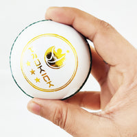 Prokick Club Four Piece Leather Cricket Ball, 1Pc (White) - Best Price online Prokicksports.com