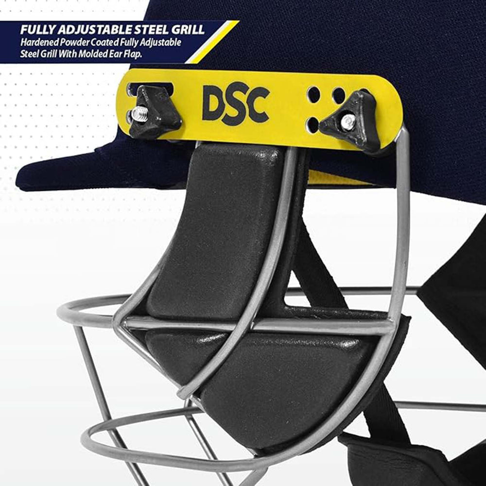 DSC Combat Cricket Helmet – High-Impact Protection, Adjustable Fit & Superior Ventilation for Cricketers - Best Price online Prokicksports.com
