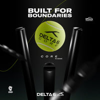 Hundred Delta 6 Core Cricket Tennis Balls – Pack of 6 Neon Yellow Durable Balls for Training, Matches, Gully Cricket & Turf Play - Best Price online Prokicksports.com