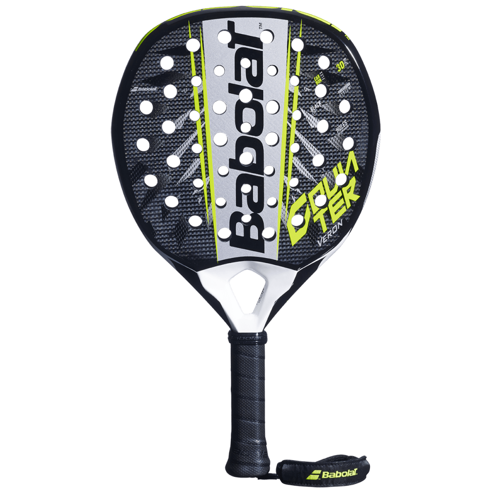 Babolat Counter Veron 2.6 Padel Racquet | CarbonFlex Round Paddle with Black EVA Core & 3D Spin