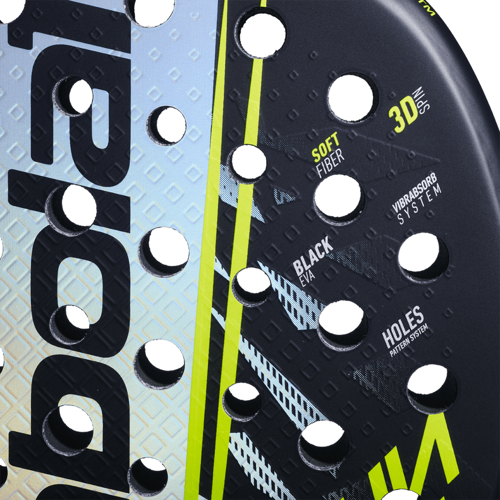 Babolat Counter Vertuo 2.6 Padel Racquet | Fiberglass Round Paddle with Black EVA Core & Vibrabsorb System