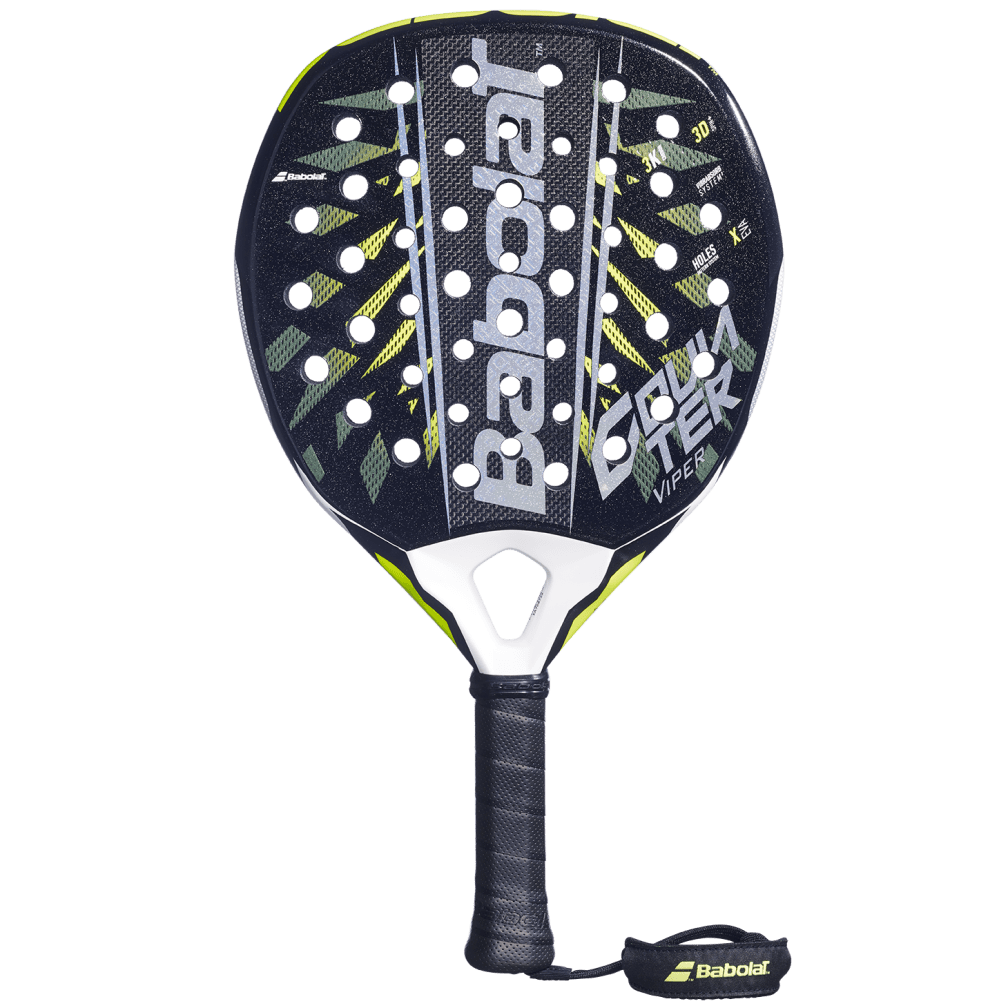 Babolat Counter Viper 2.6 Padel Racquet | 3K Carbon Round Paddle with X-EVA Core & 3D Spin+