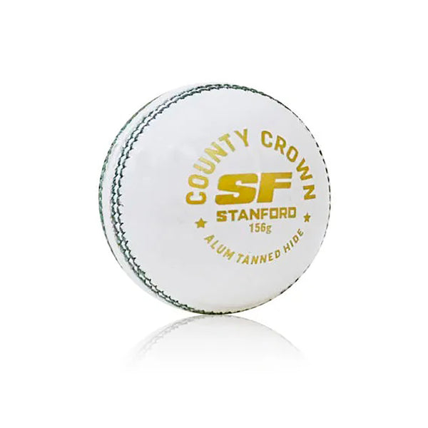 SF County Crown Leather Cricket Ball 1 Piece – Durable, Hand-stitched Match Balls for Club Practice and Professional Cricket Matches