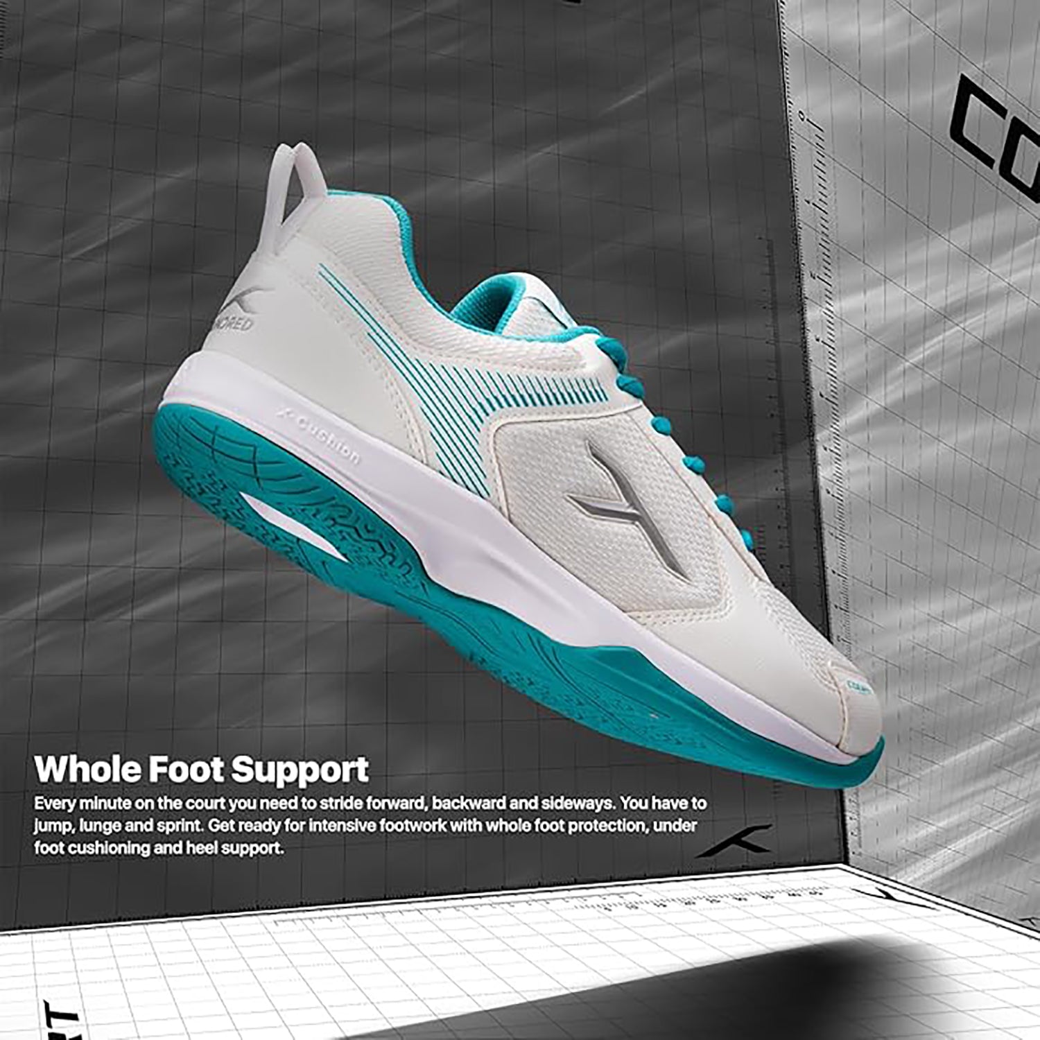 Hundred Court Star Badminton Shoes | Non-Marking Gum Rubber Sole | Lightweight Breathable Mesh | For Men & Women | Ideal for Squash, Table Tennis & Indoor Sports - Best Price online Prokicksports.com