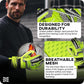 Vector X Cyclone Goalkeeper Gloves with Finger Spines, Strong Grip Latex Palm, Splendid Protection and Comfort for Match and Training Football Use - Best Price online Prokicksports.com