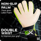 Vector X Cyclone Goalkeeper Gloves with Finger Spines, Strong Grip Latex Palm, Splendid Protection and Comfort for Match and Training Football Use - Best Price online Prokicksports.com