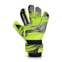 Vector X Cyclone Goalkeeper Gloves with Finger Spines, Strong Grip Latex Palm, Splendid Protection and Comfort for Match and Training Football Use - Best Price online Prokicksports.com