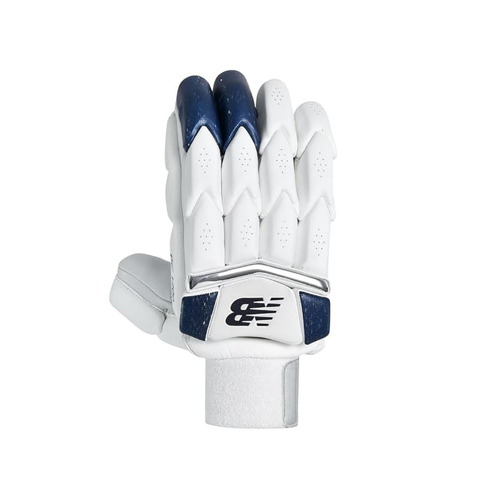 New Balance DC 12i RH Batting Gloves – White/Black Cricket Gloves with Secure Grip, Lightweight Protection & Breathable Comfort