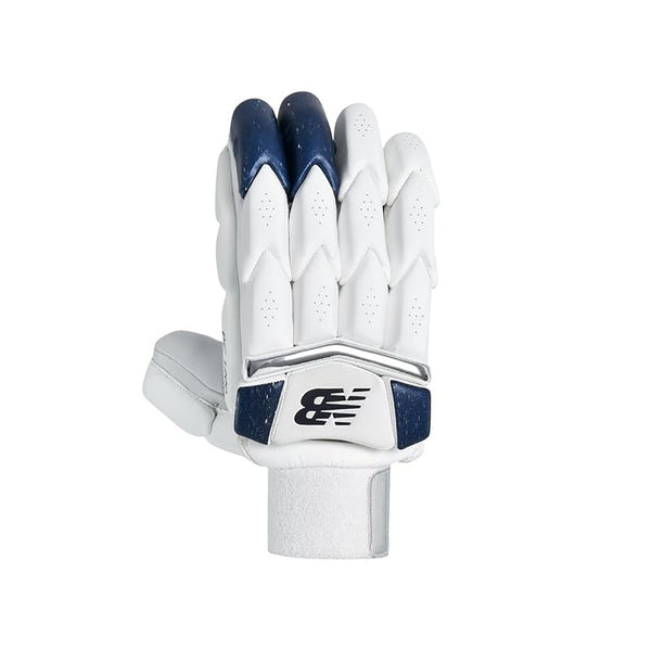 New Balance DC 12i RH Batting Gloves – White/Black Cricket Gloves with Secure Grip, Lightweight Protection & Breathable Comfort