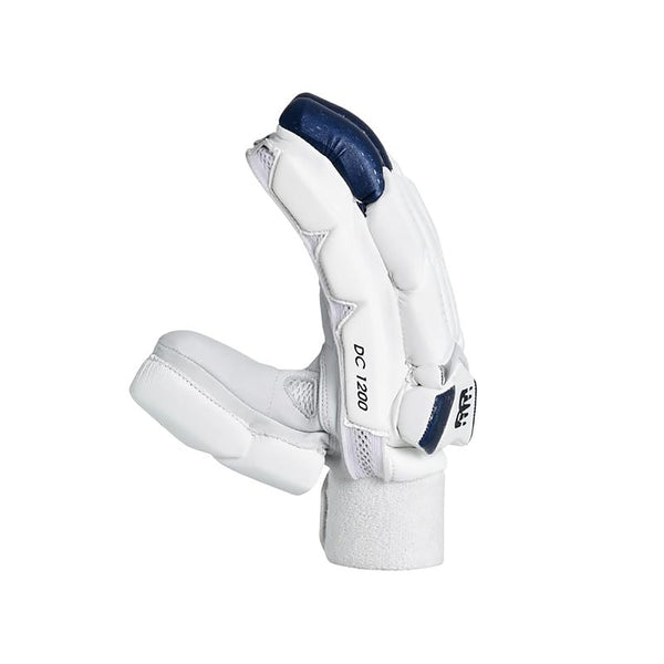 New Balance DC 12i RH Batting Gloves – White/Black Cricket Gloves with Secure Grip, Lightweight Protection & Breathable Comfort