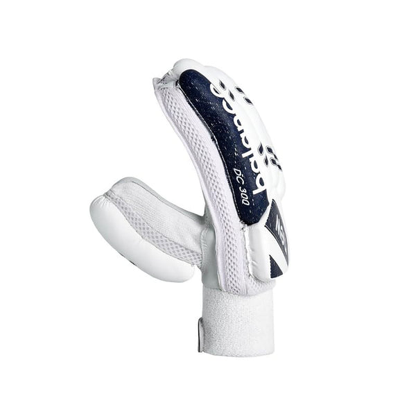 New Balance DC 3i RH Batting Gloves – White/Black Lightweight Cricket Gloves with Good Grip, Comfort & Basic Protection