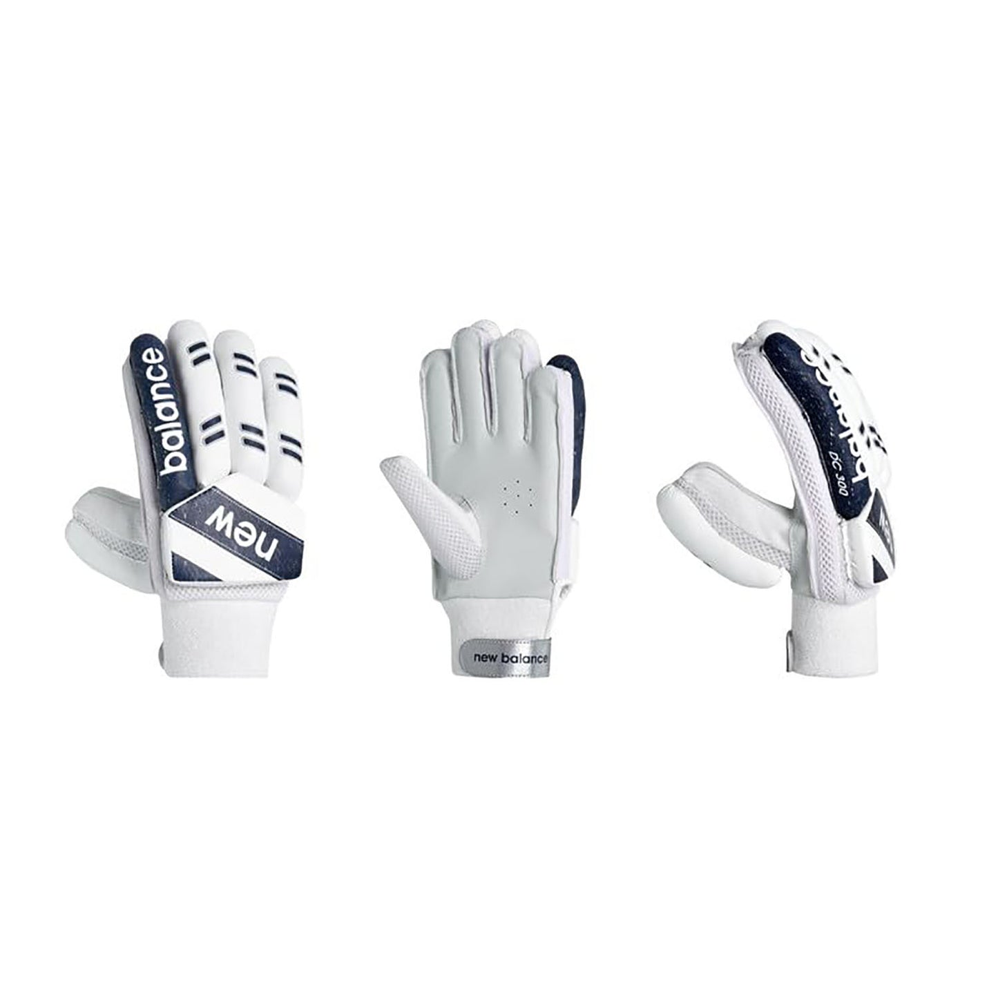 New Balance DC 3i RH Batting Gloves – White/Black Lightweight Cricket Gloves with Good Grip, Comfort & Basic Protection - Best Price online Prokicksports.com