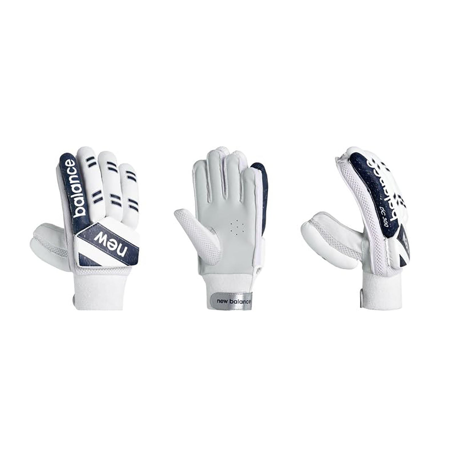 New Balance DC 3i RH Batting Gloves – White/Black Lightweight Cricket Gloves with Good Grip, Comfort & Basic Protection - Best Price online Prokicksports.com