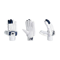 New Balance DC 8i Right-Hand Batting Gloves – White/Black Lightweight Cricket Gloves for Grip, Comfort & Hand Protection - Best Price online Prokicksports.com
