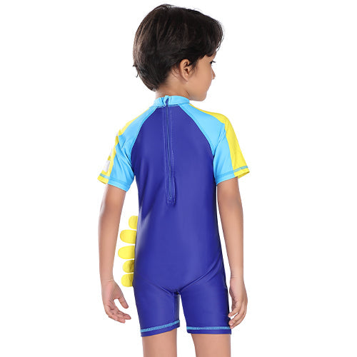 Airavat 1513 Kids Swimming Costume – Comfortable One-Piece Swimwear for Boys & Girls, Stretchable Fabric, Pool Training & Water Activities Use