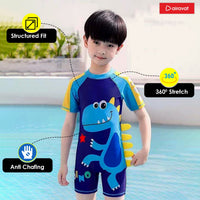 Airavat 1513 Kids Swimming Costume – Comfortable One-Piece Swimwear for Boys & Girls, Stretchable Fabric, Pool Training & Water Activities Use - Best Price online Prokicksports.com