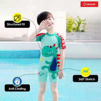 Airavat 1513 Kids Swimming Costume – Comfortable One-Piece Swimwear for Boys & Girls, Stretchable Fabric, Pool Training & Water Activities Use