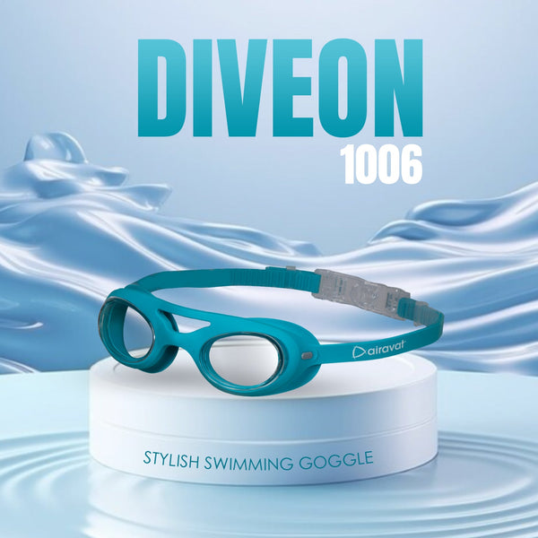 Airavat Diveon 1006 Swimming Goggles – Anti-Fog, UV Protection, Leak-Proof Swim Glasses for Men & Women