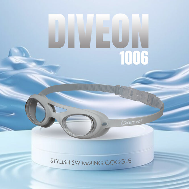 Airavat Diveon 1006 Swimming Goggles – Anti-Fog, UV Protection, Leak-Proof Swim Glasses for Men & Women - Best Price online Prokicksports.com