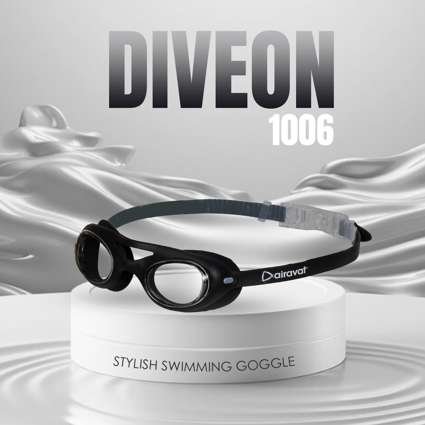 Airavat Diveon 1006 Swimming Goggles – Anti-Fog, UV Protection, Leak-Proof Swim Glasses for Men & Women - Best Price online Prokicksports.com