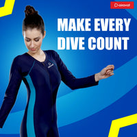 Airavat Dive 5004 Women's Full Body Swimsuit – Modest Long Sleeve Swimwear for Training, Pool, Beach, Water Aerobics & Sports Use - Best Price online Prokicksports.com