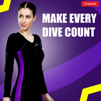 Airavat Dive 5004 Women's Full Body Swimsuit – Modest Long Sleeve Swimwear for Training, Pool, Beach, Water Aerobics & Sports Use - Best Price online Prokicksports.com