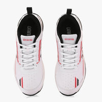 Dnine Performer 1 Rubber Studs Cricket Shoes | Black/Red/White | Lightweight & High-Grip Cricket Footwear - Best Price online Prokicksports.com