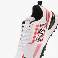 Dnine Performer 1 Rubber Studs Cricket Shoes | Black/Red/White | Lightweight & High-Grip Cricket Footwear - Best Price online Prokicksports.com